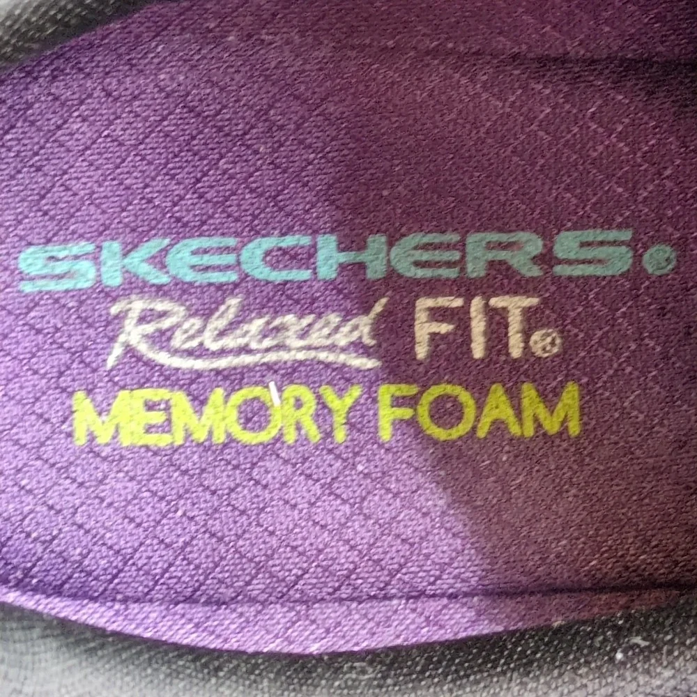 Skechers Shoes Womens Black 9 Relaxed Fit‎ Sneakers Walking Memory Foam 22532